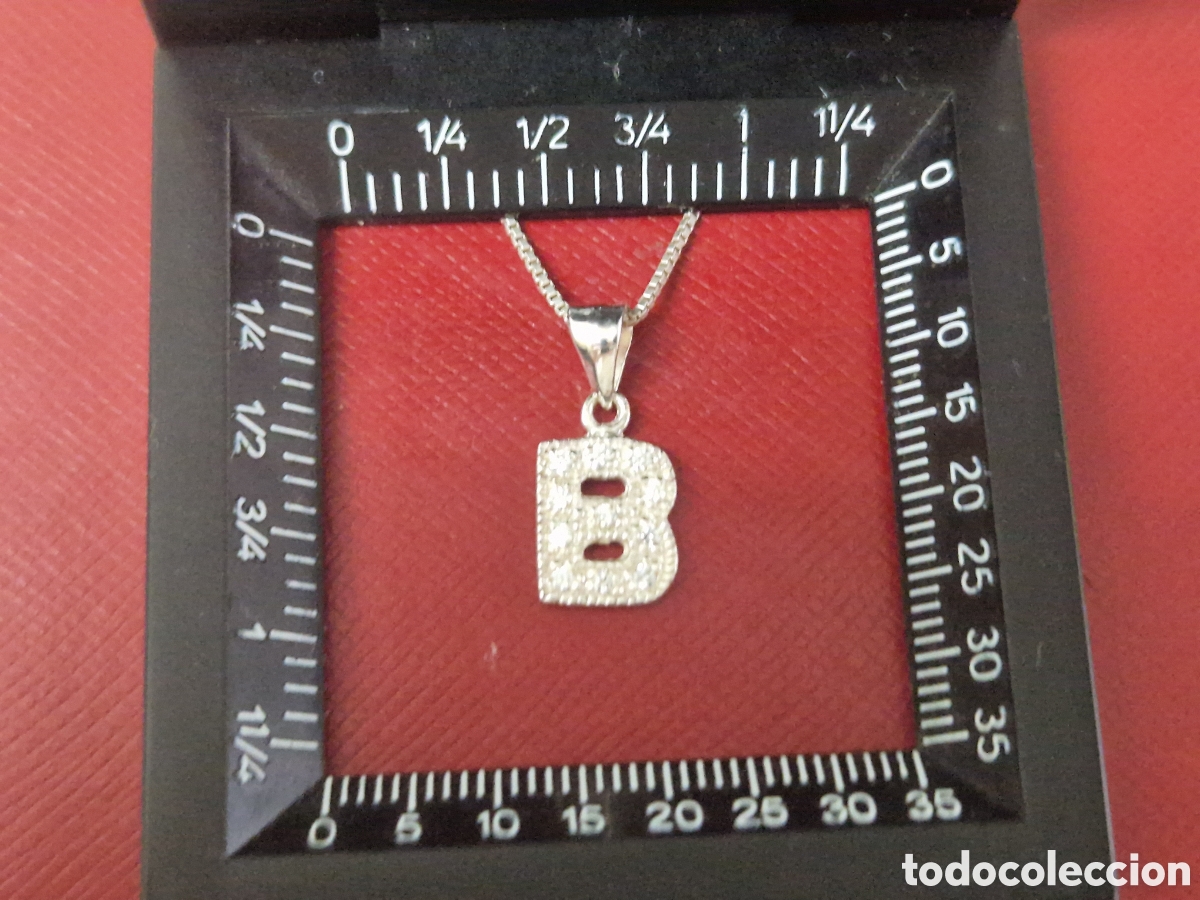 Joyeria: COLGANTE LETRA B Y CADENA EN PLATA DE LEY - Foto 6