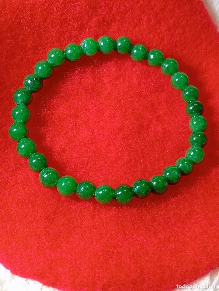 Joyeria: PULSERA DE CALCEDONIA VERDE NATURAL (SIN USAR) - Foto 2