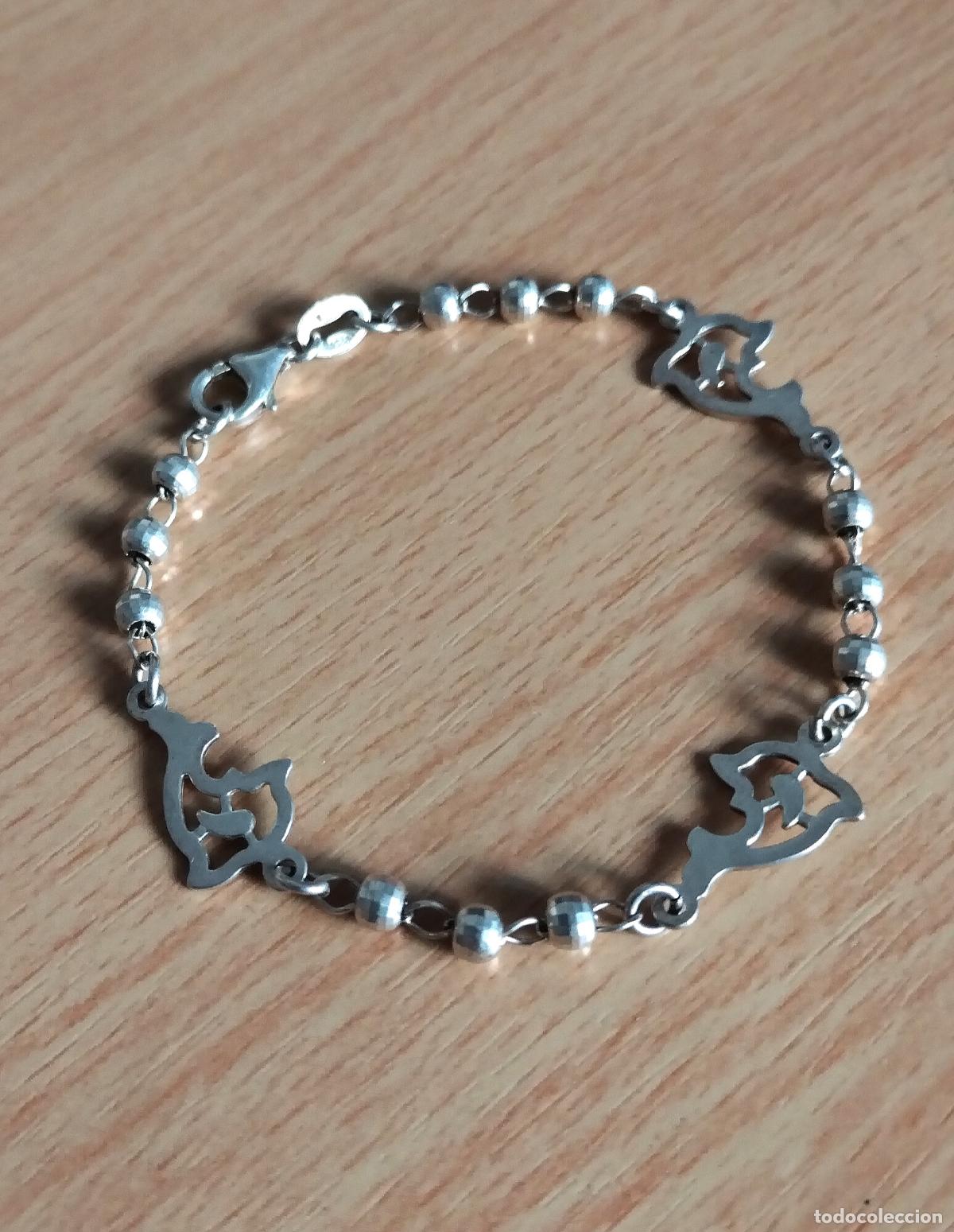 Joyeria: Pulsera de plata de ley con contrastes. - Foto 1