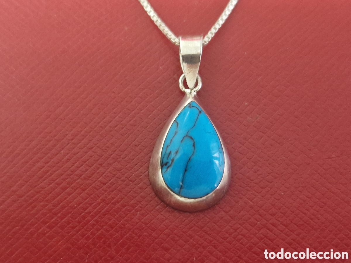 Joyeria: COLGANTE Y CADENA EN PLATA TURQUESA - Foto 3