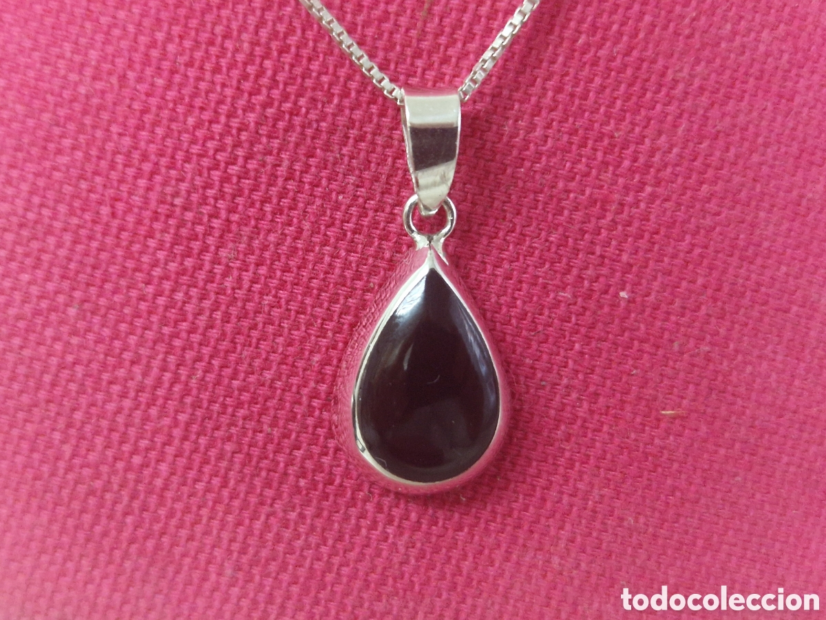 Joyeria: COLGANTE PLATA Y ONIX CON CADENA EN PLATA - Foto 2