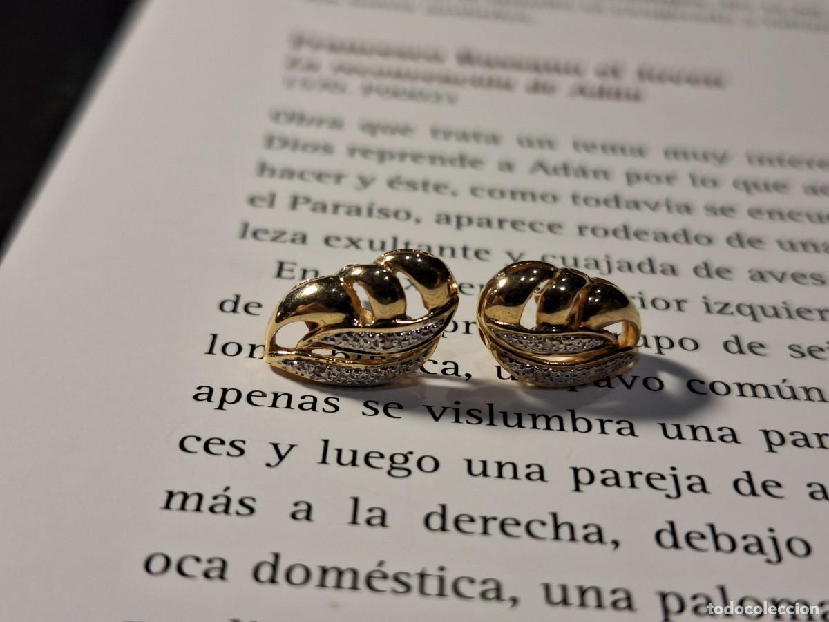 Joyeria: Pendientes en oro de ley y puntas de diamantes - Foto 7