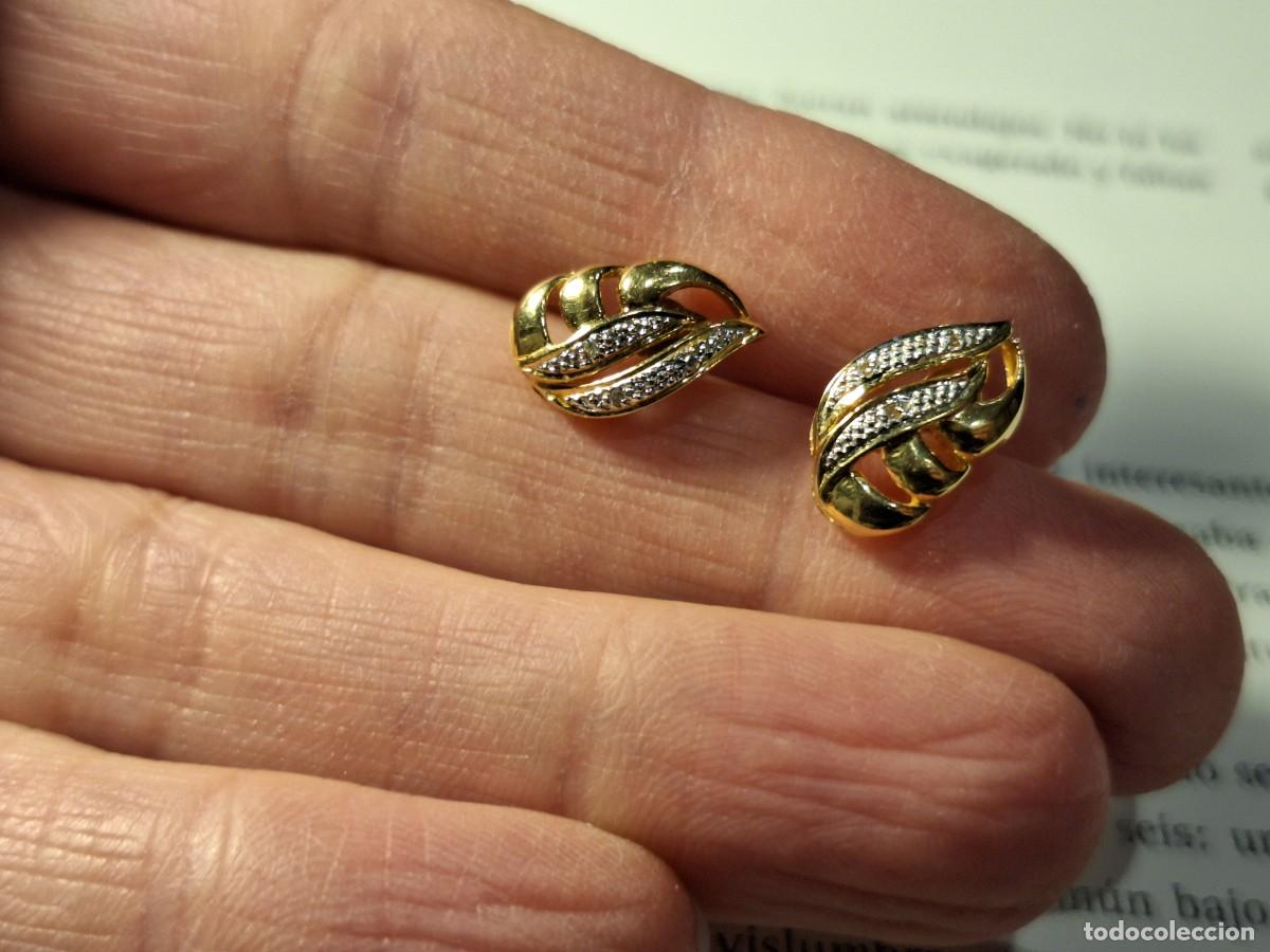 Joyeria: Pendientes en oro de ley y puntas de diamantes - Foto 10