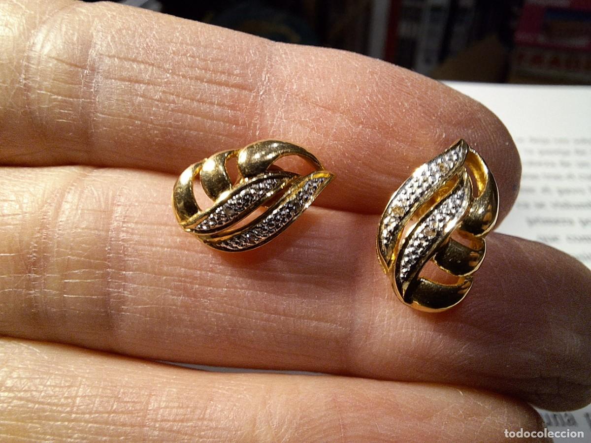Joyeria: Pendientes en oro de ley y puntas de diamantes - Foto 12