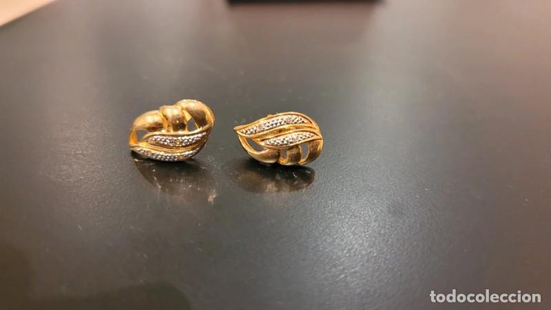 Joyeria: Pendientes en oro de ley y puntas de diamantes - Foto 13