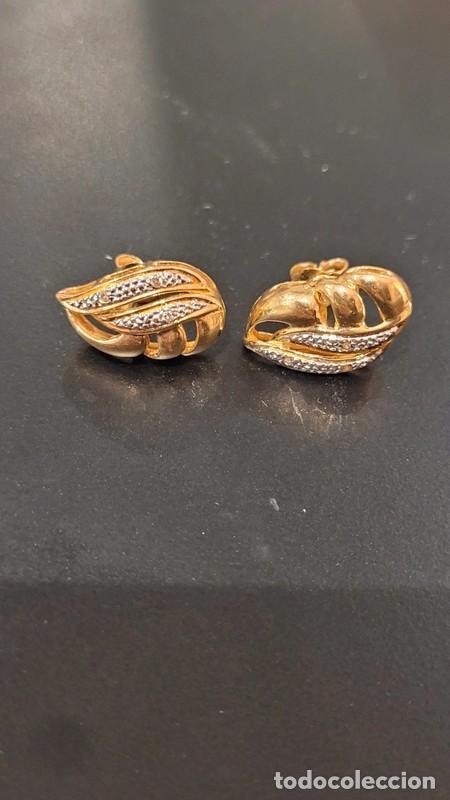 Joyeria: Pendientes en oro de ley y puntas de diamantes - Foto 17