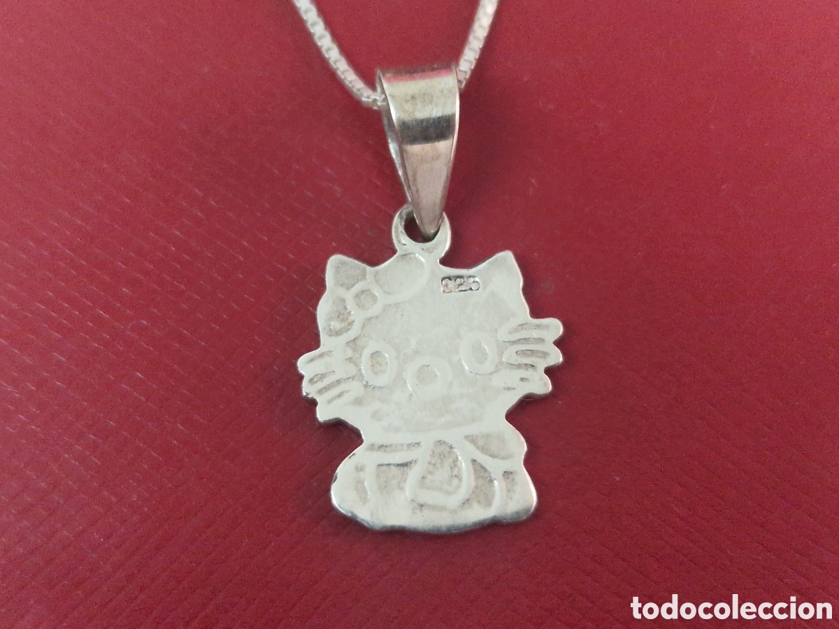 Joyeria: COLGANTE Y CADENA EN PLATA DE LEY GATO - Foto 3