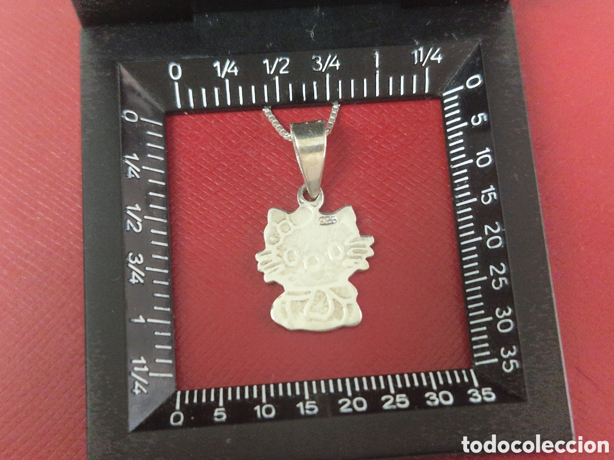 Joyeria: COLGANTE Y CADENA EN PLATA DE LEY GATO - Foto 4