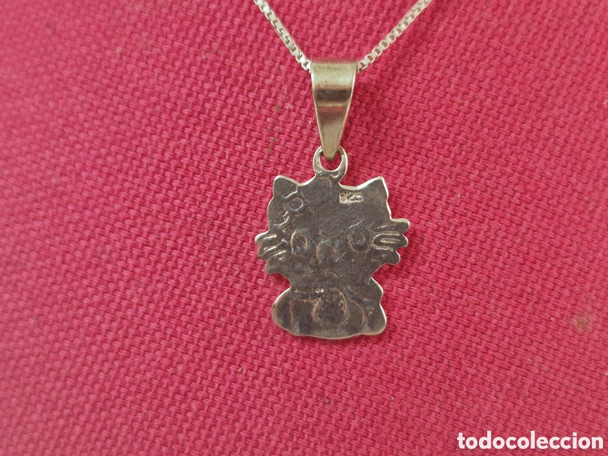 Joyeria: COLGANTE Y CADENA EN PLATA DE LEY GATO - Foto 5