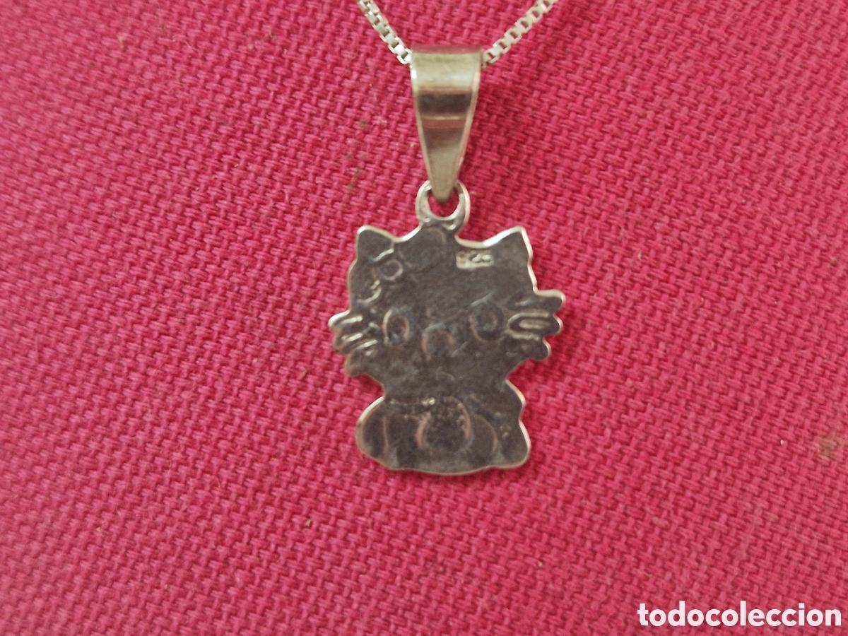 Joyeria: COLGANTE Y CADENA EN PLATA DE LEY GATO - Foto 6