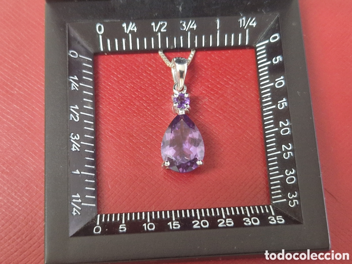 Joyeria: COLGANTE PLATA Y AMATISTA CON CADENA - Foto 8