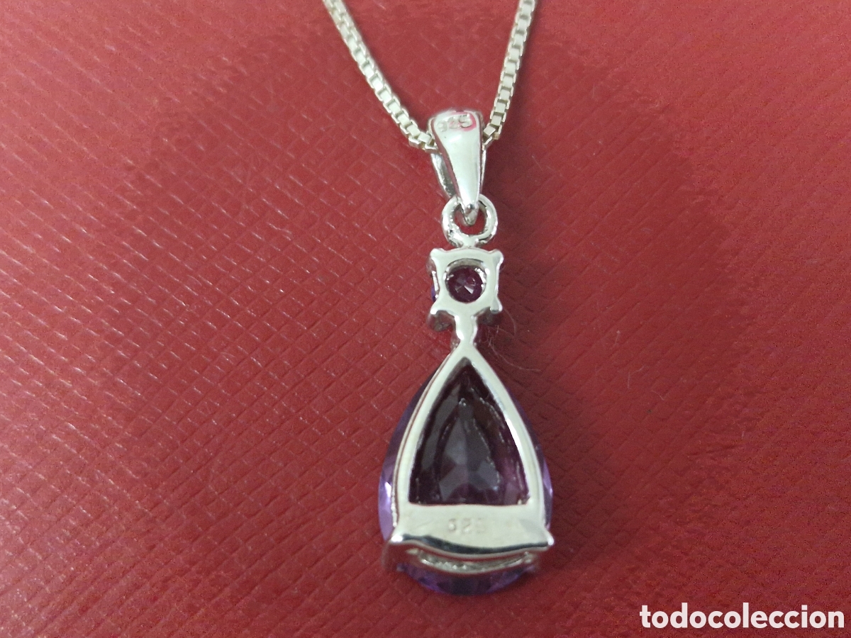 Joyeria: COLGANTE PLATA Y AMATISTA CON CADENA - Foto 9