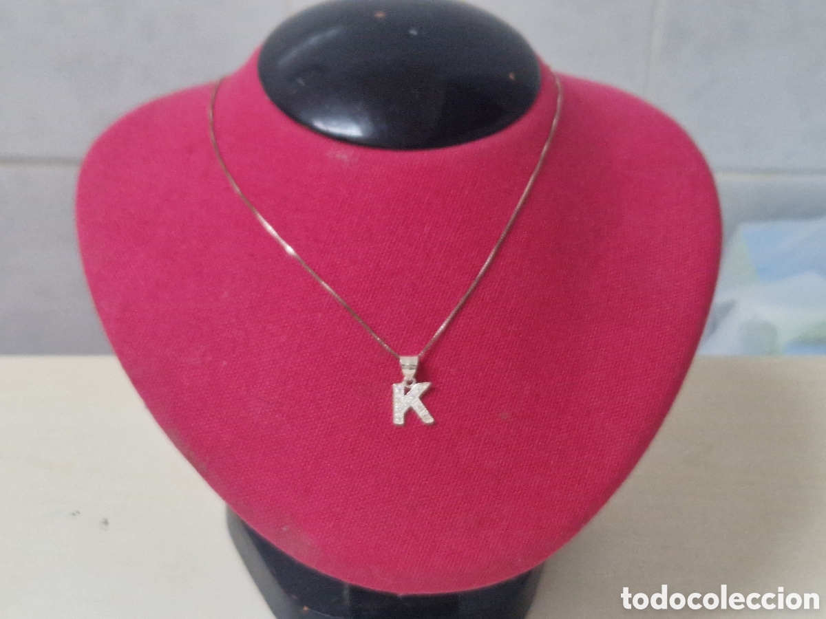 Joyeria: COLGANTE EN PLATA DE KEYLETRA K CON CADENA - Foto 4