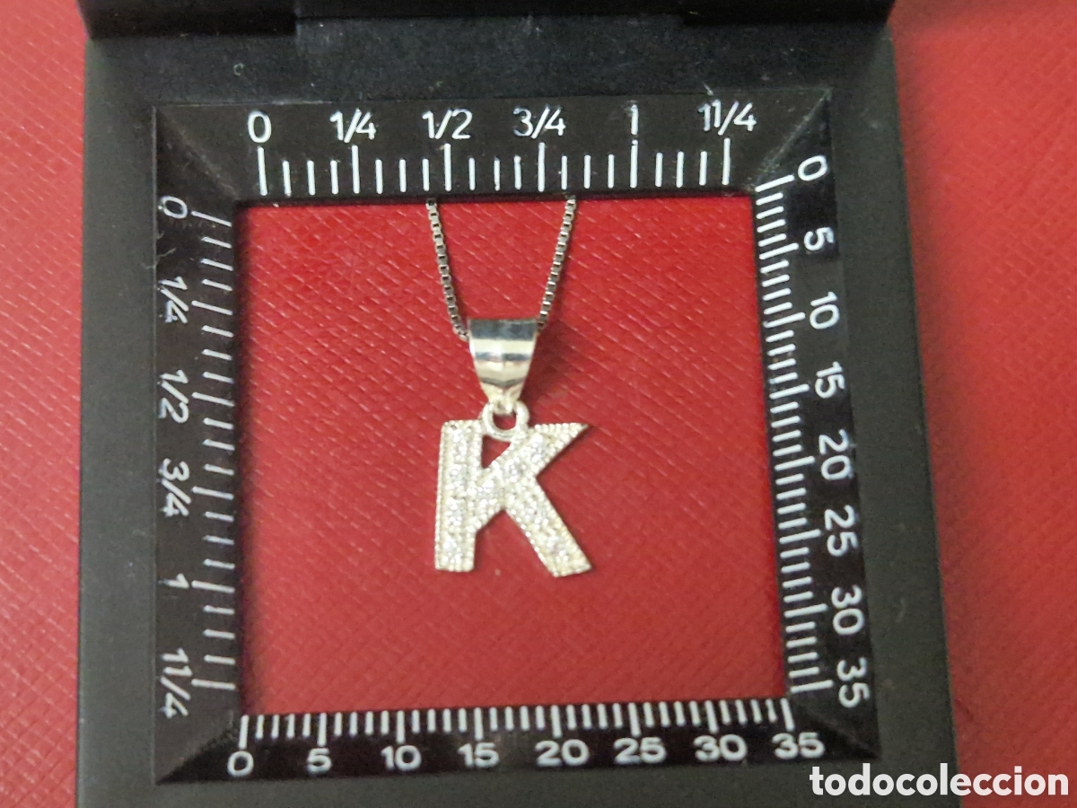 Joyeria: COLGANTE EN PLATA DE KEYLETRA K CON CADENA - Foto 6