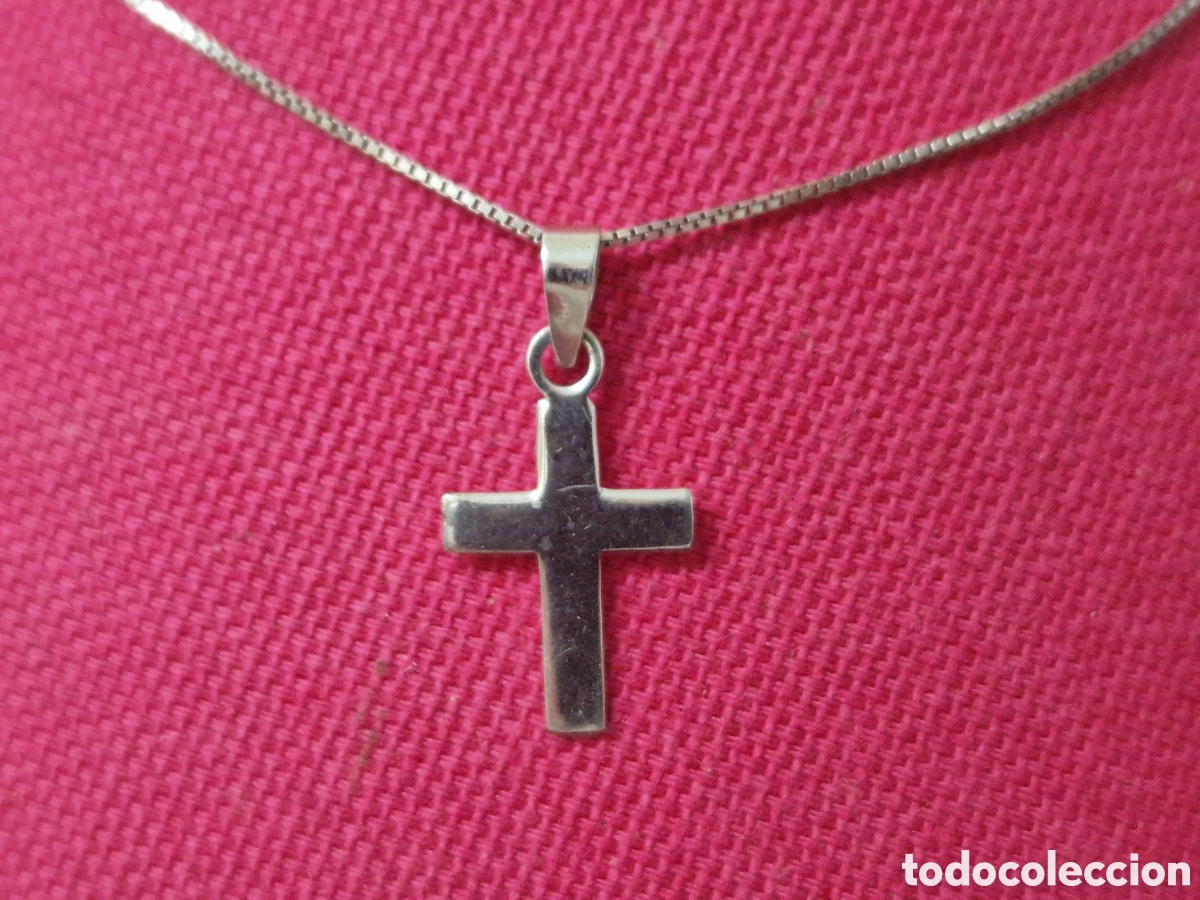 Joyeria: CRUZ Y CADENA EN PLATA DE LEY - Foto 2