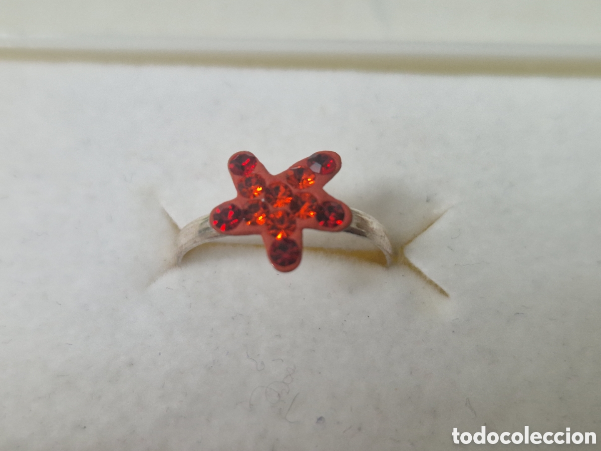 Joyeria: ANILLO PLATA PIEDRAS ROJAS NI&Ntilde;O - Foto 2