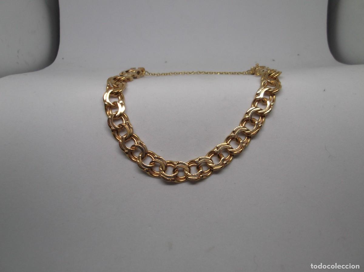 Joyeria: Pulsera milanesa de oro amarillo de 18K - Foto 2