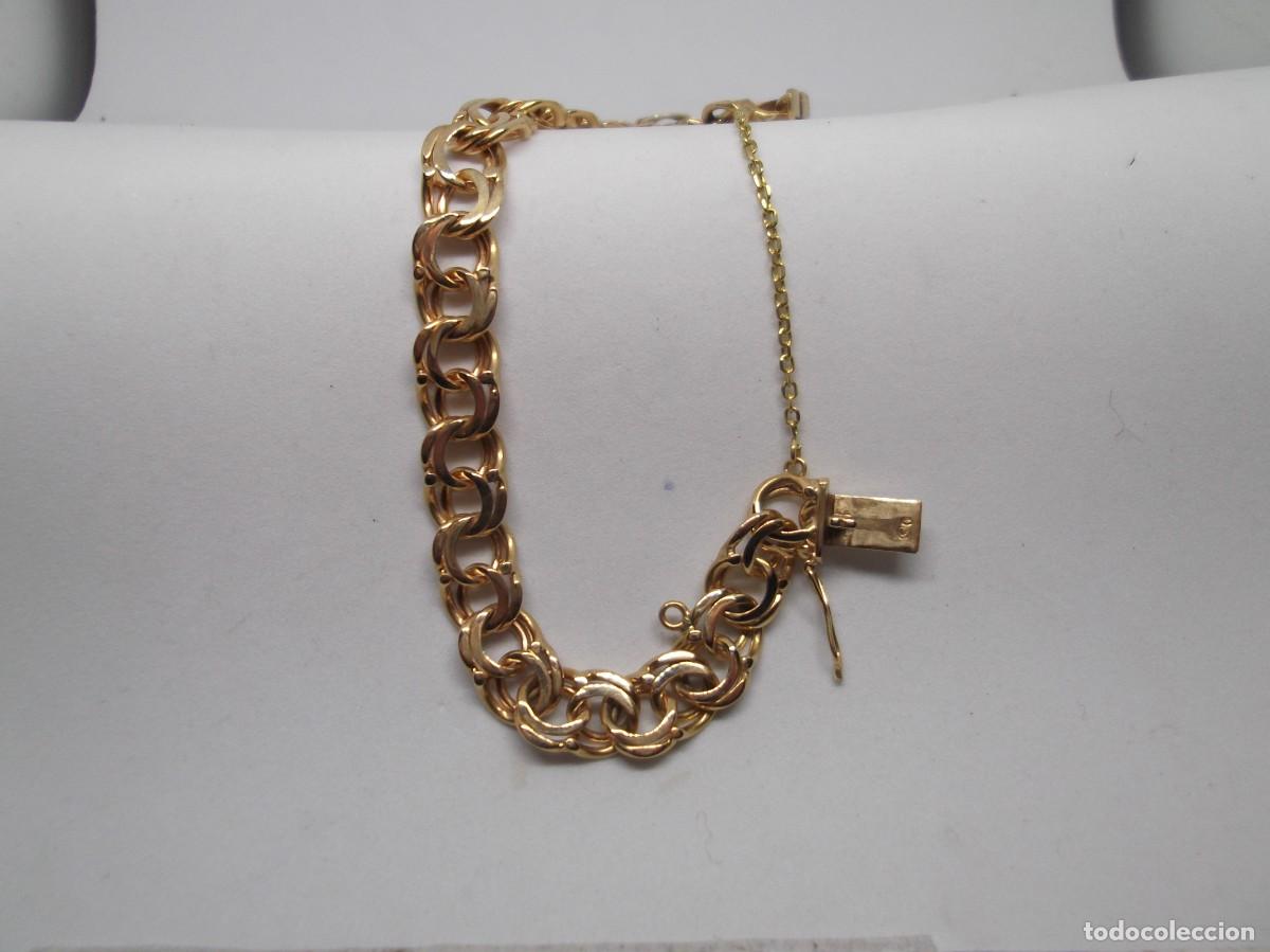 Joyeria: Pulsera milanesa de oro amarillo de 18K - Foto 5