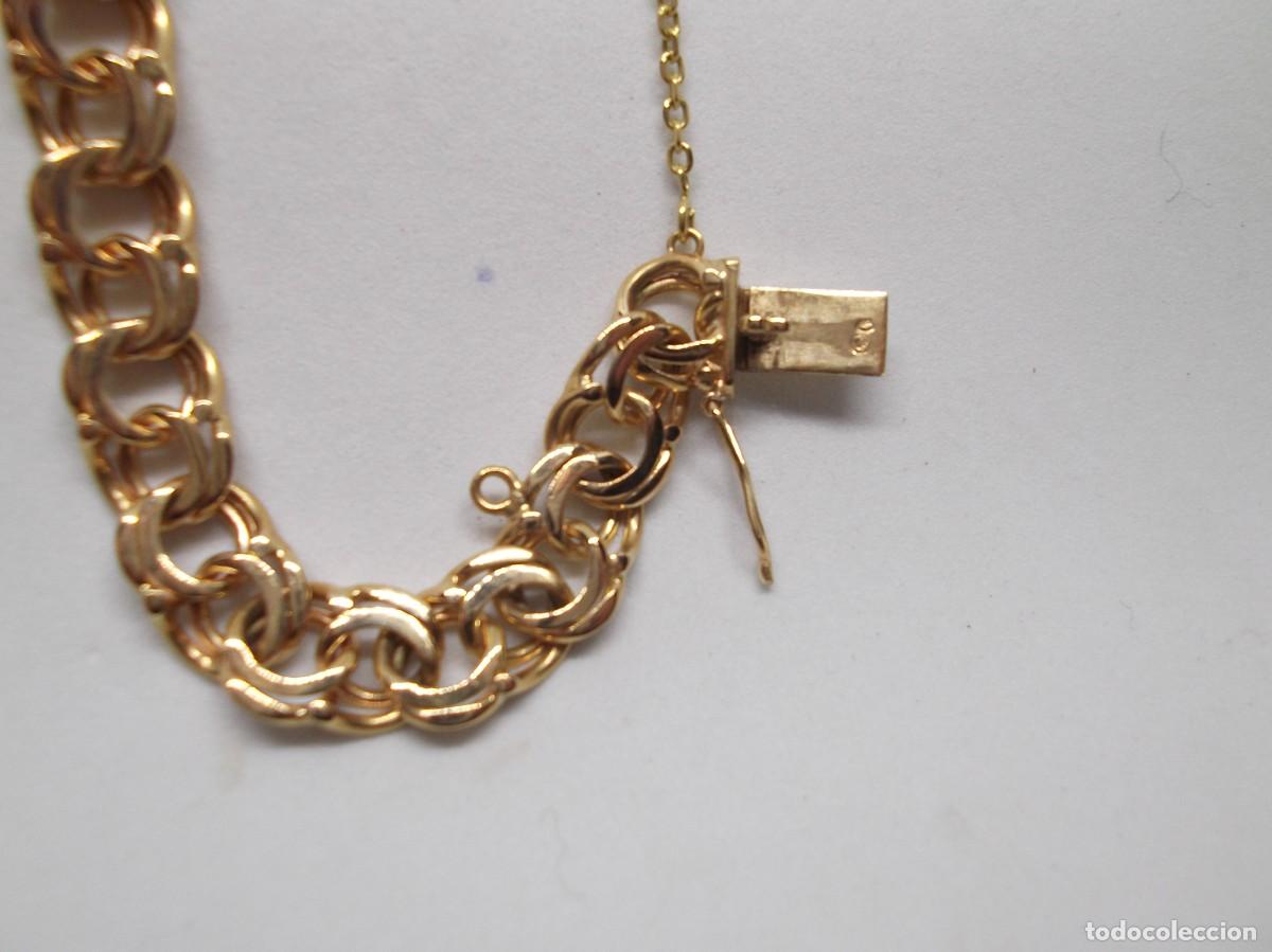 Joyeria: Pulsera milanesa de oro amarillo de 18K - Foto 7