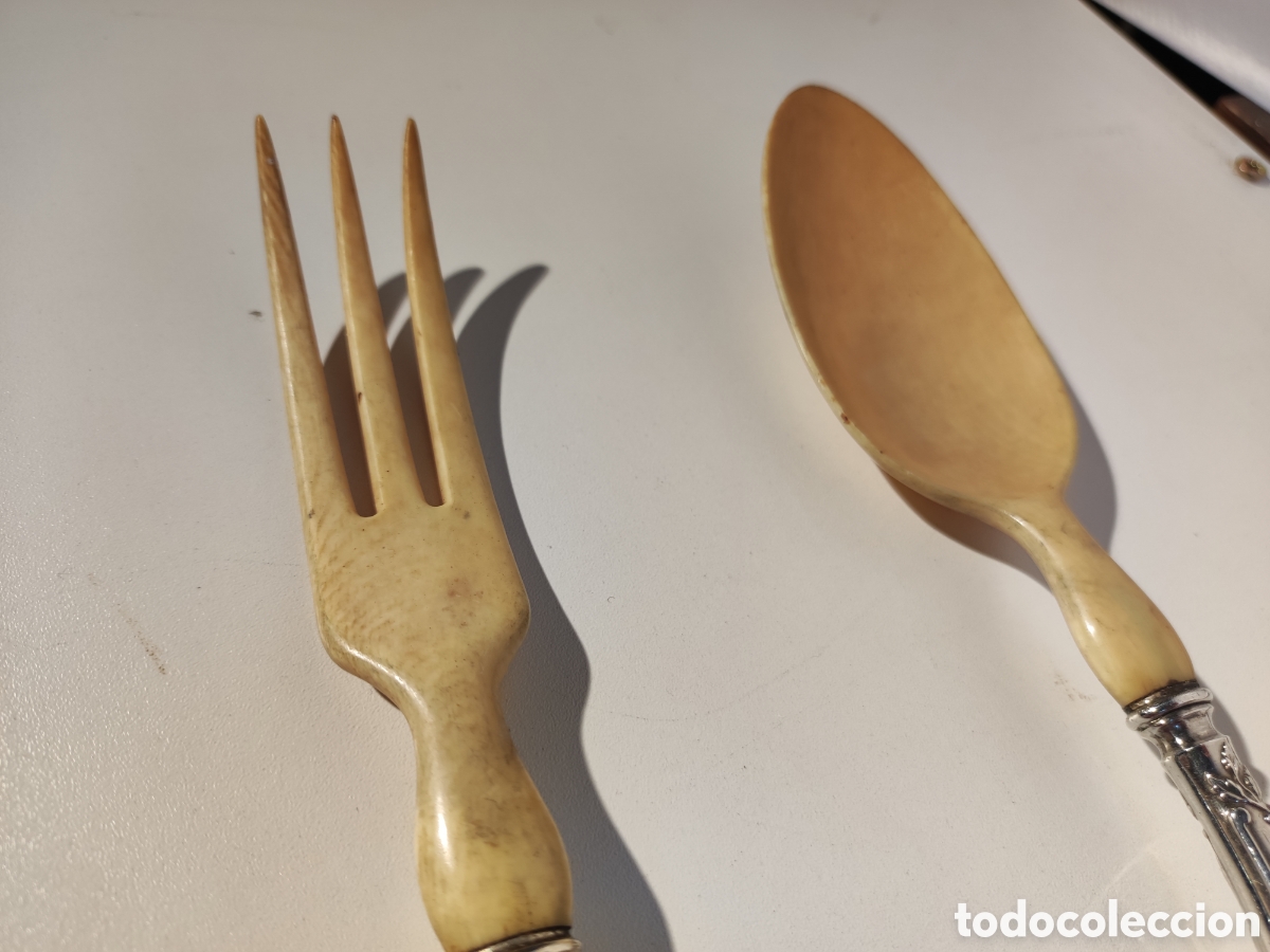 Joyeria: Cuchar&oacute;n y trinchero de servir, plata - Foto 3