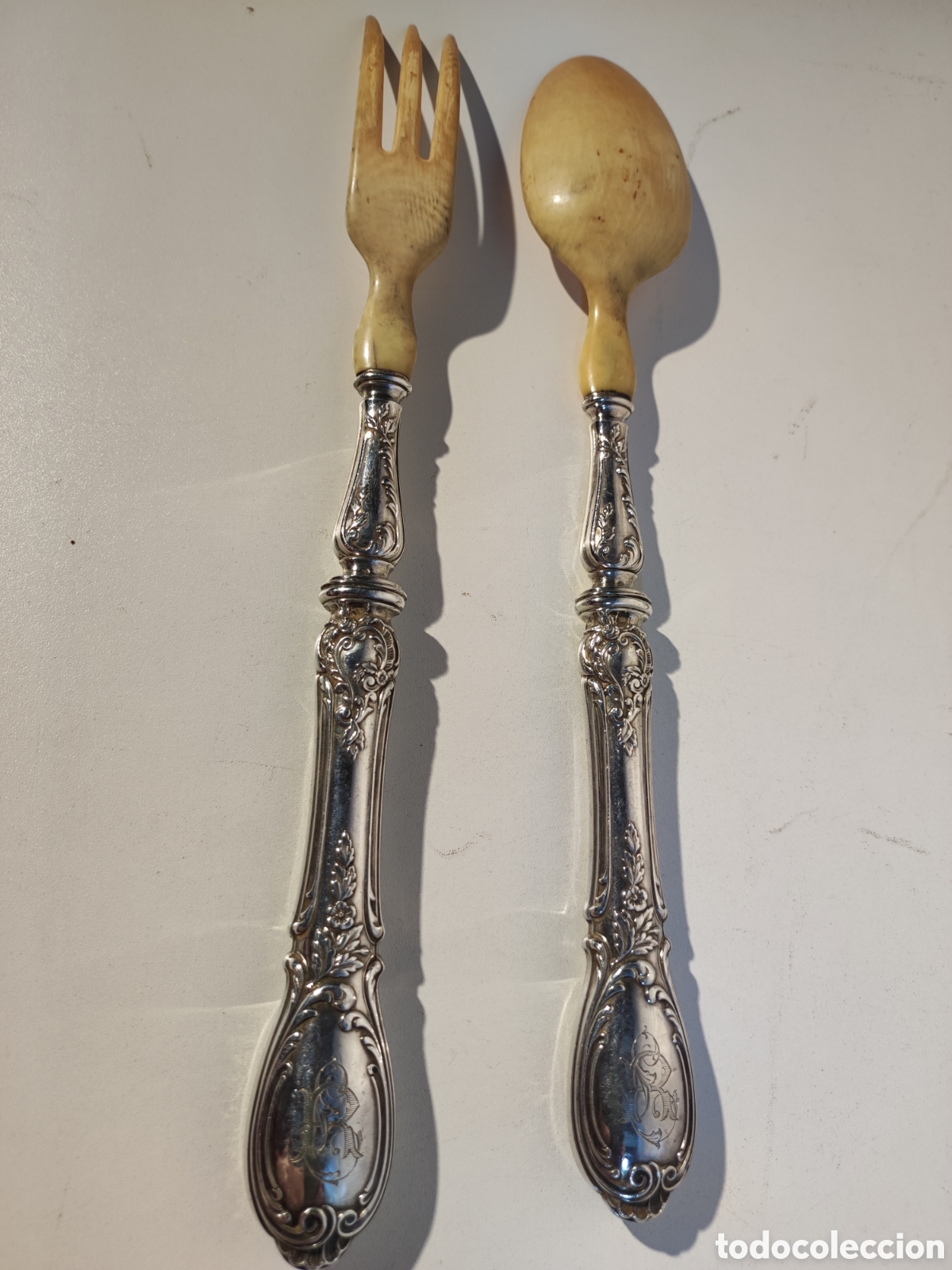 Joyeria: Cuchar&oacute;n y trinchero de servir, plata - Foto 5