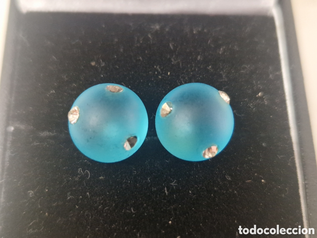 Joyeria: BONITOS PENDIENTES PLARA CRISTAL AZUL - Foto 2