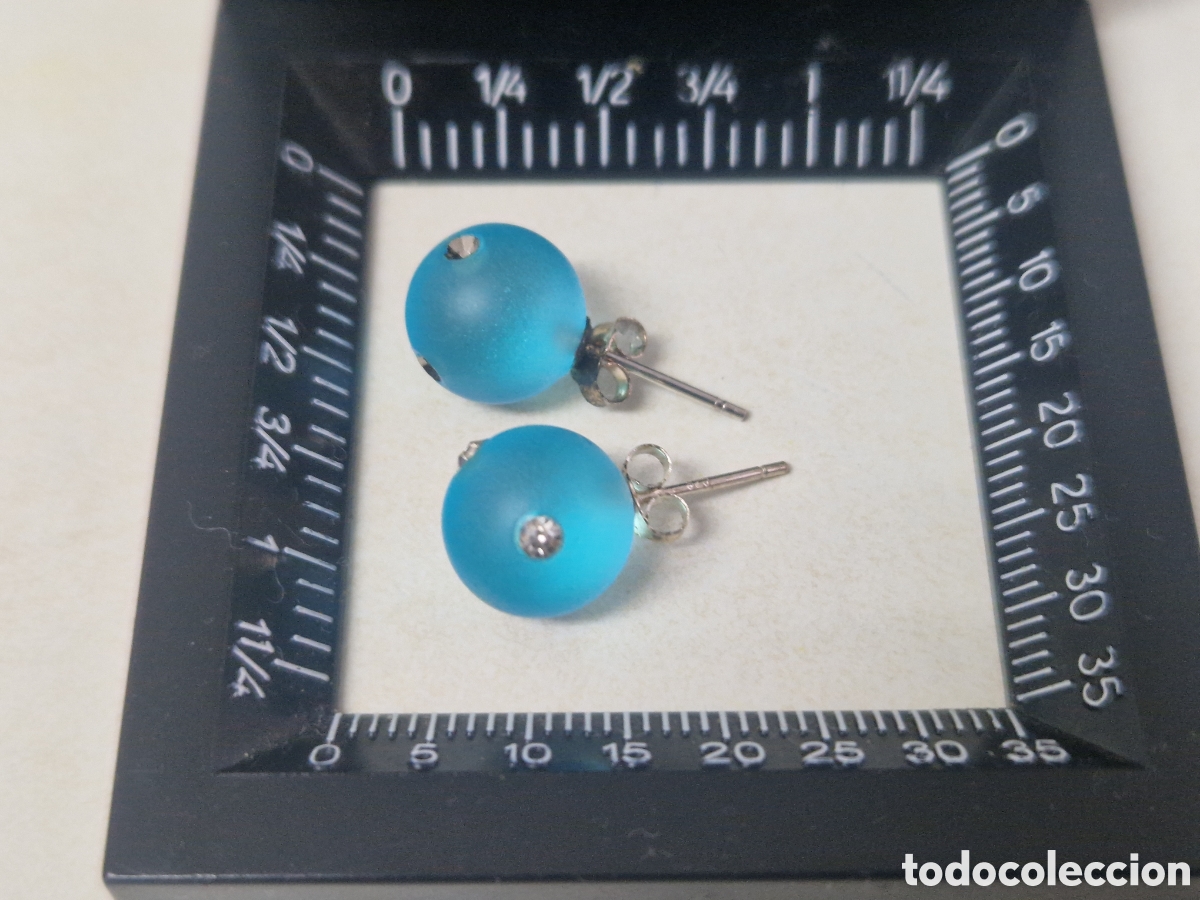 Joyeria: BONITOS PENDIENTES PLARA CRISTAL AZUL - Foto 6