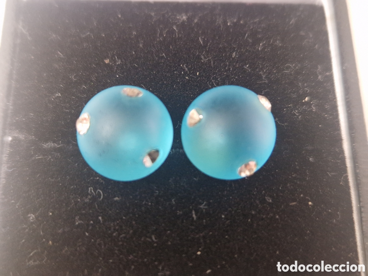 Joyeria: BONITOS PENDIENTES PLARA CRISTAL AZUL - Foto 1