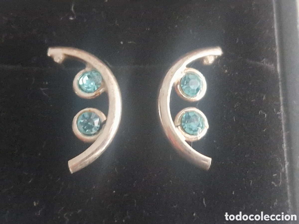 Joyeria: PENDIENTES PLATA CIRCONITAS AZULES - Foto 2