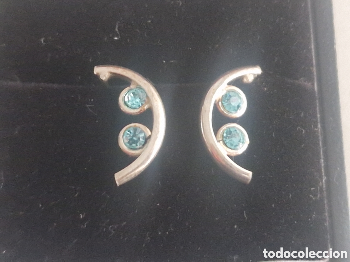 Joyeria: PENDIENTES PLATA CIRCONITAS AZULES - Foto 3