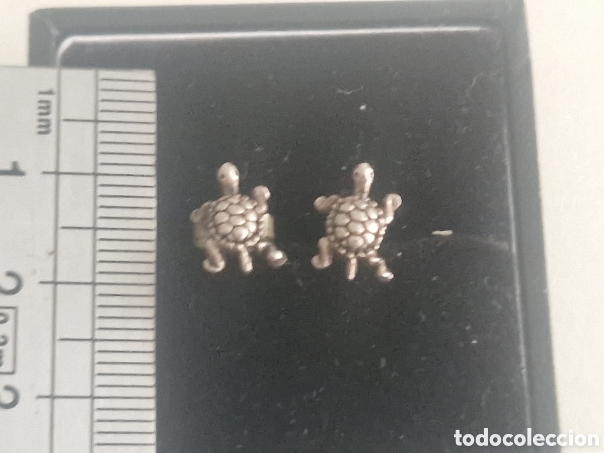 Joyeria: PENDIENTES PLATA TORTUGAS NUEVOS - Foto 3
