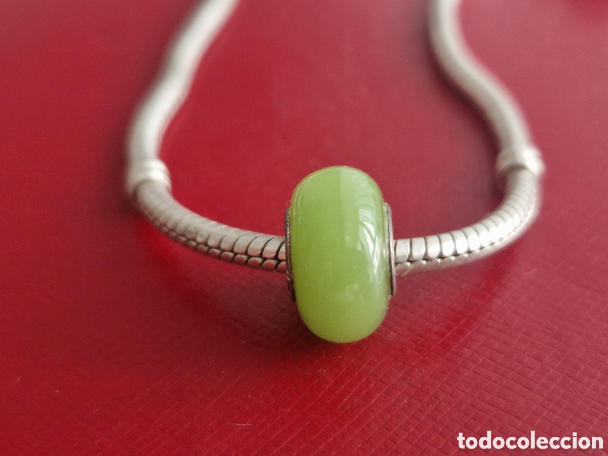 Joyeria: CHARM EN PLATA DE LEY Y CRISTAL VERDE - Foto 1