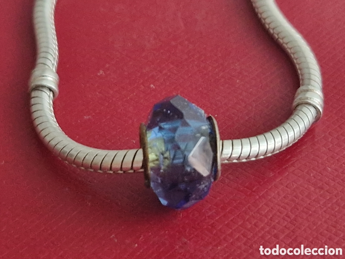 Joyeria: CHARM EN PLATA Y CRISTAL AZUL INTENSO - Foto 1