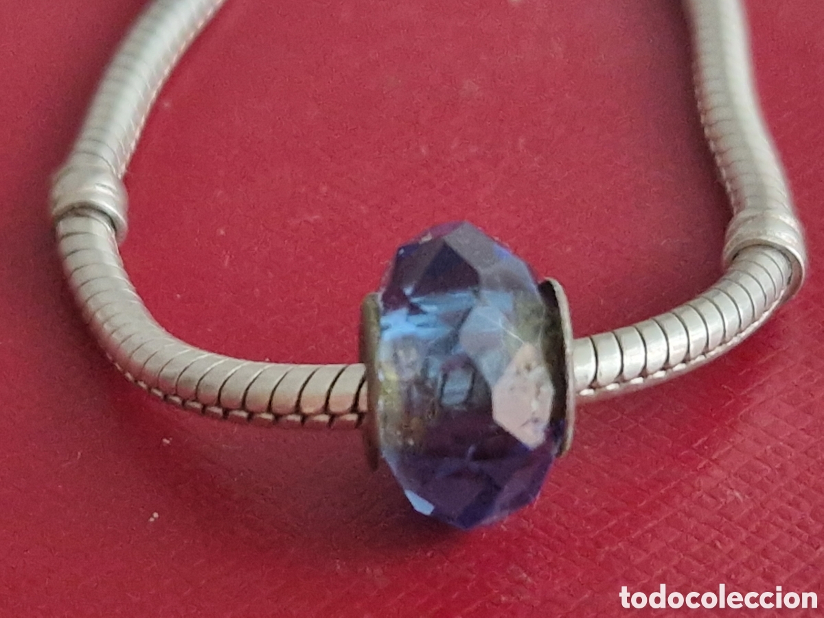Joyeria: CHARM EN PLATA Y CRISTAL AZUL INTENSO - Foto 2