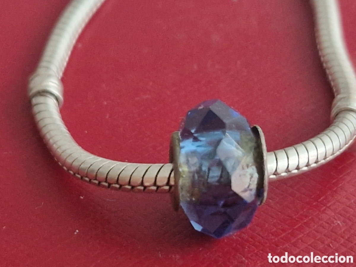 Joyeria: CHARM EN PLATA Y CRISTAL AZUL INTENSO - Foto 1