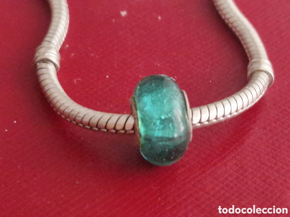 Joyeria: CHARM EN PLATA DE LEY Y CRISTAL VERDE INTENSO - Foto 1