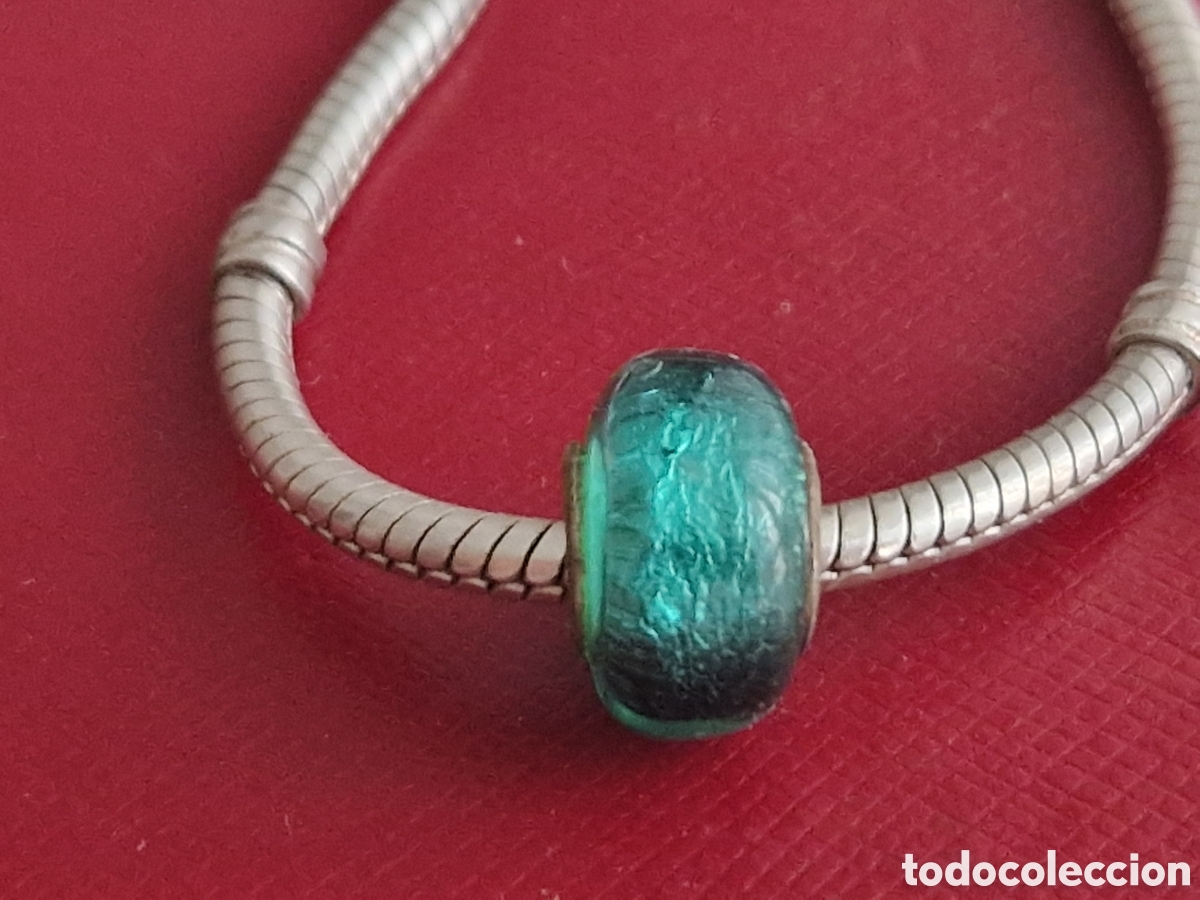 Joyeria: CHARM EN PLATA DE LEY Y CRISTAL VERDE INTENSO - Foto 1