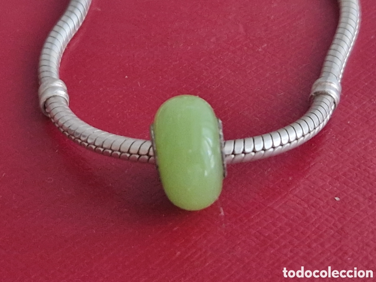 Joyeria: CHARM EN PLATA DE LEY Y CRISTAL VERDE - Foto 1