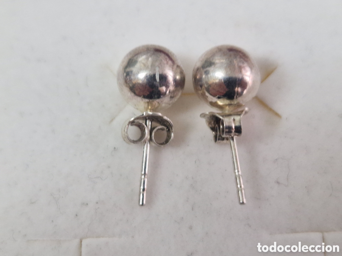 Joyeria: PENDIENTES DE BOLAS DE PLATA NUEVOS - Foto 5