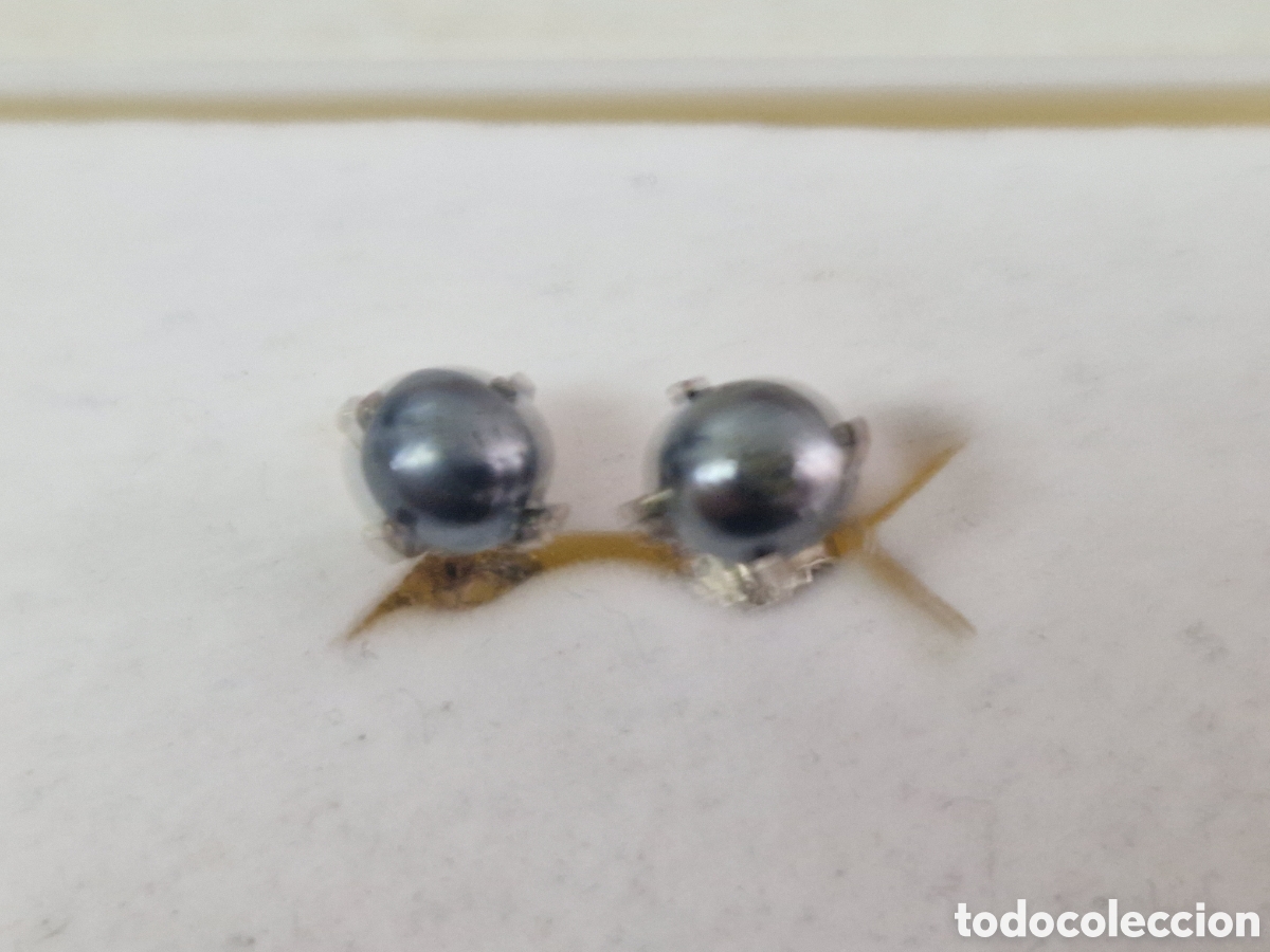 Joyeria: PENDIENTES PLATA PERLAS NEGRAS - Foto 3