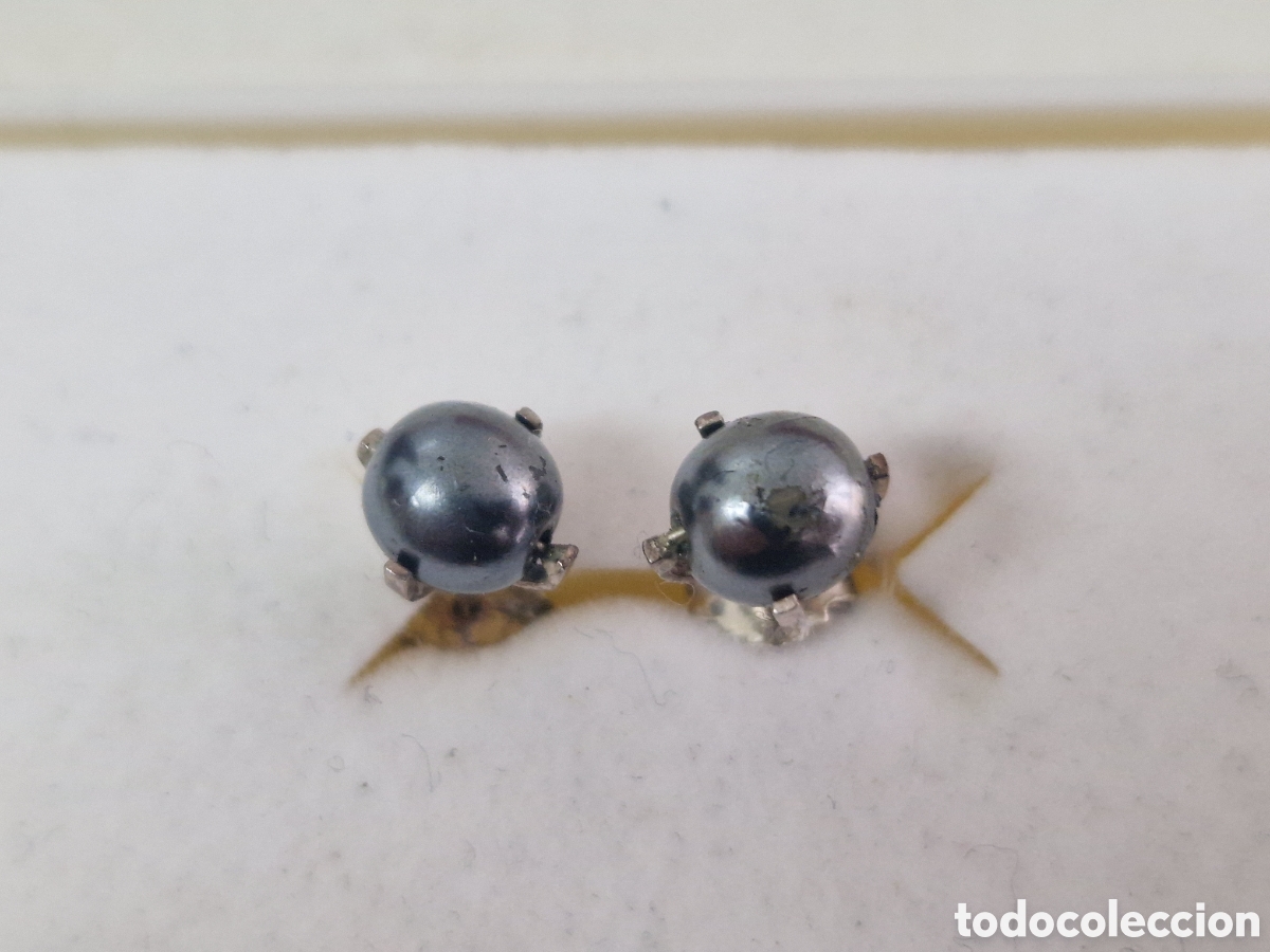 Joyeria: PENDIENTES PLATA PERLAS NEGRAS - Foto 1