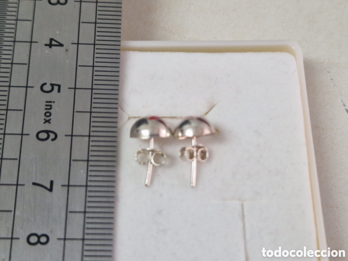 Joyeria: PENDIENTES PLATA Y ESMALTE ROJO LUNA - Foto 4