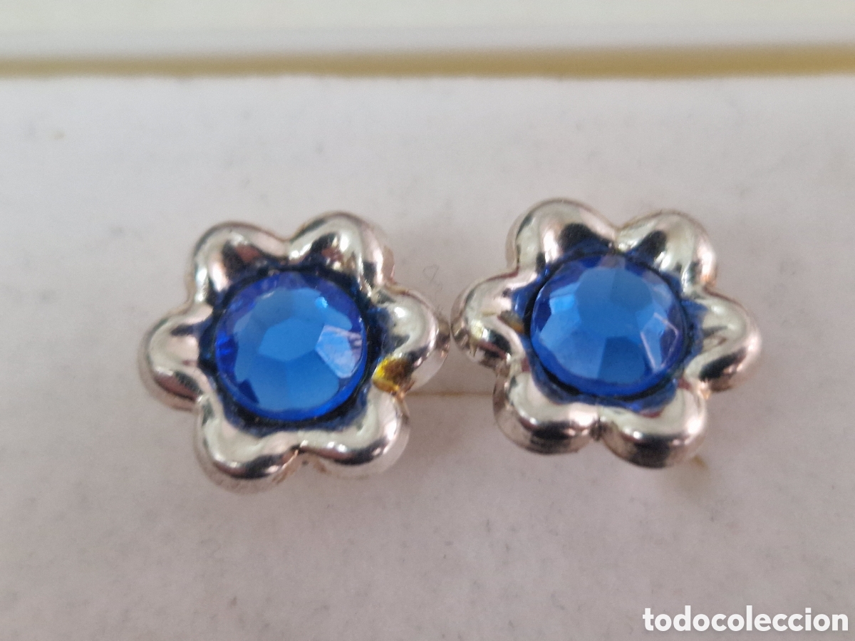 Joyeria: PENDIENTES PLATA Y PIEDRA AZUL NUEVOS - Foto 2