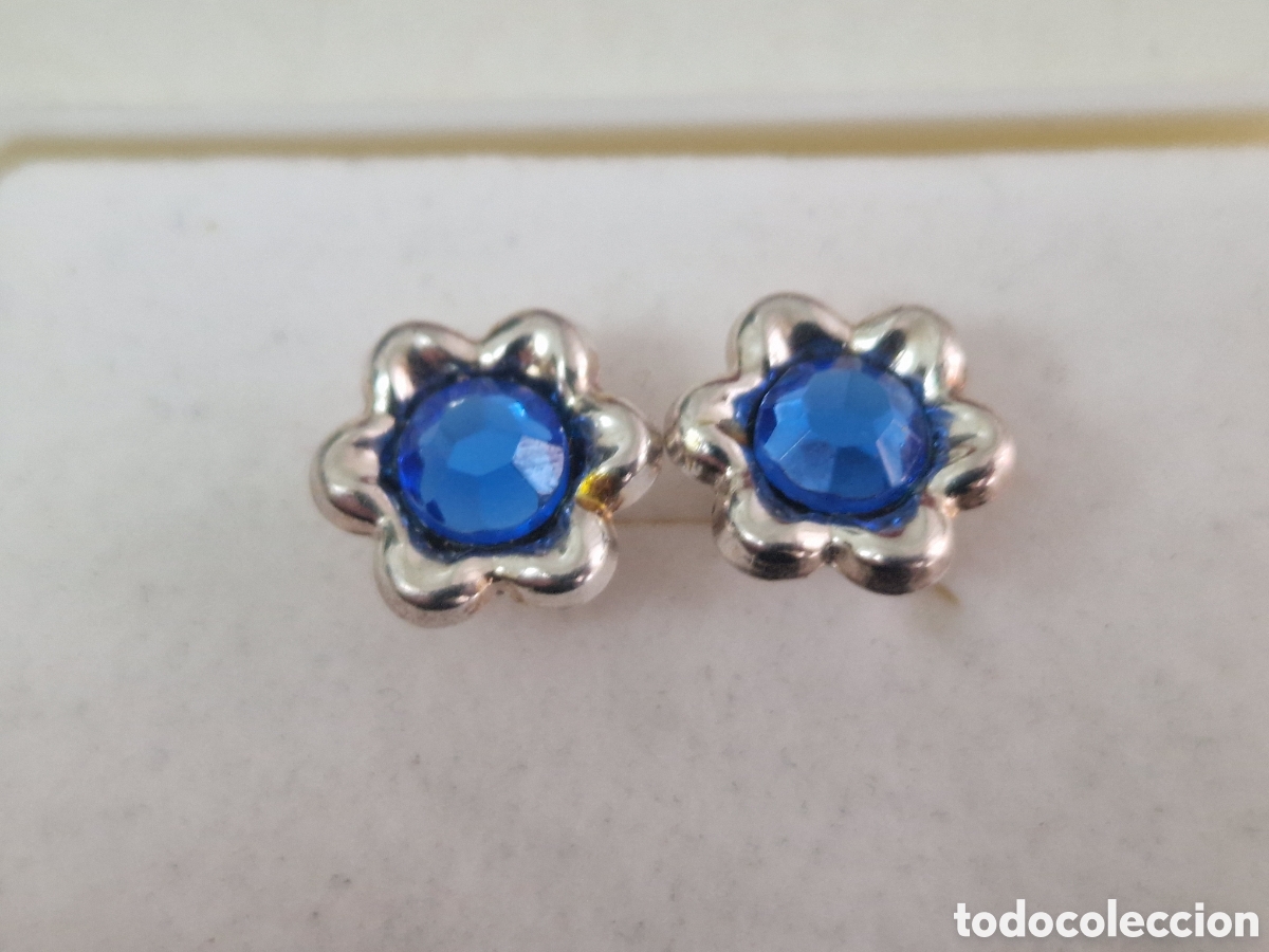 Joyeria: PENDIENTES PLATA Y PIEDRA AZUL NUEVOS - Foto 3
