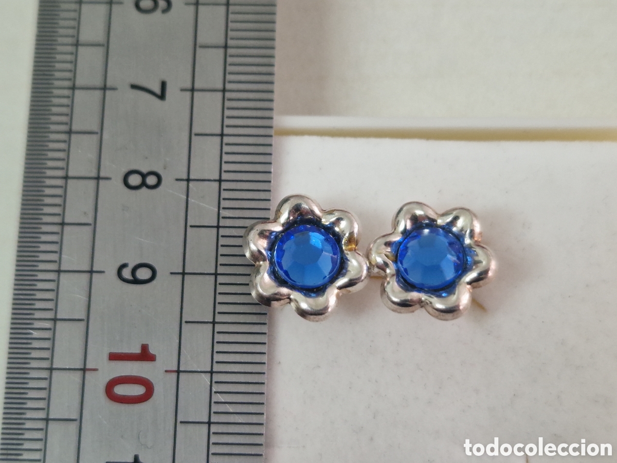 Joyeria: PENDIENTES PLATA Y PIEDRA AZUL NUEVOS - Foto 4