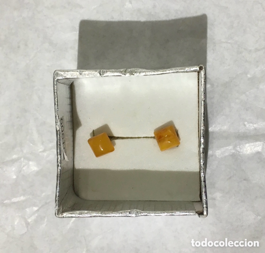 Joyeria: Pendientes. &Aacute;mbar y plata. Polonia. - Foto 1