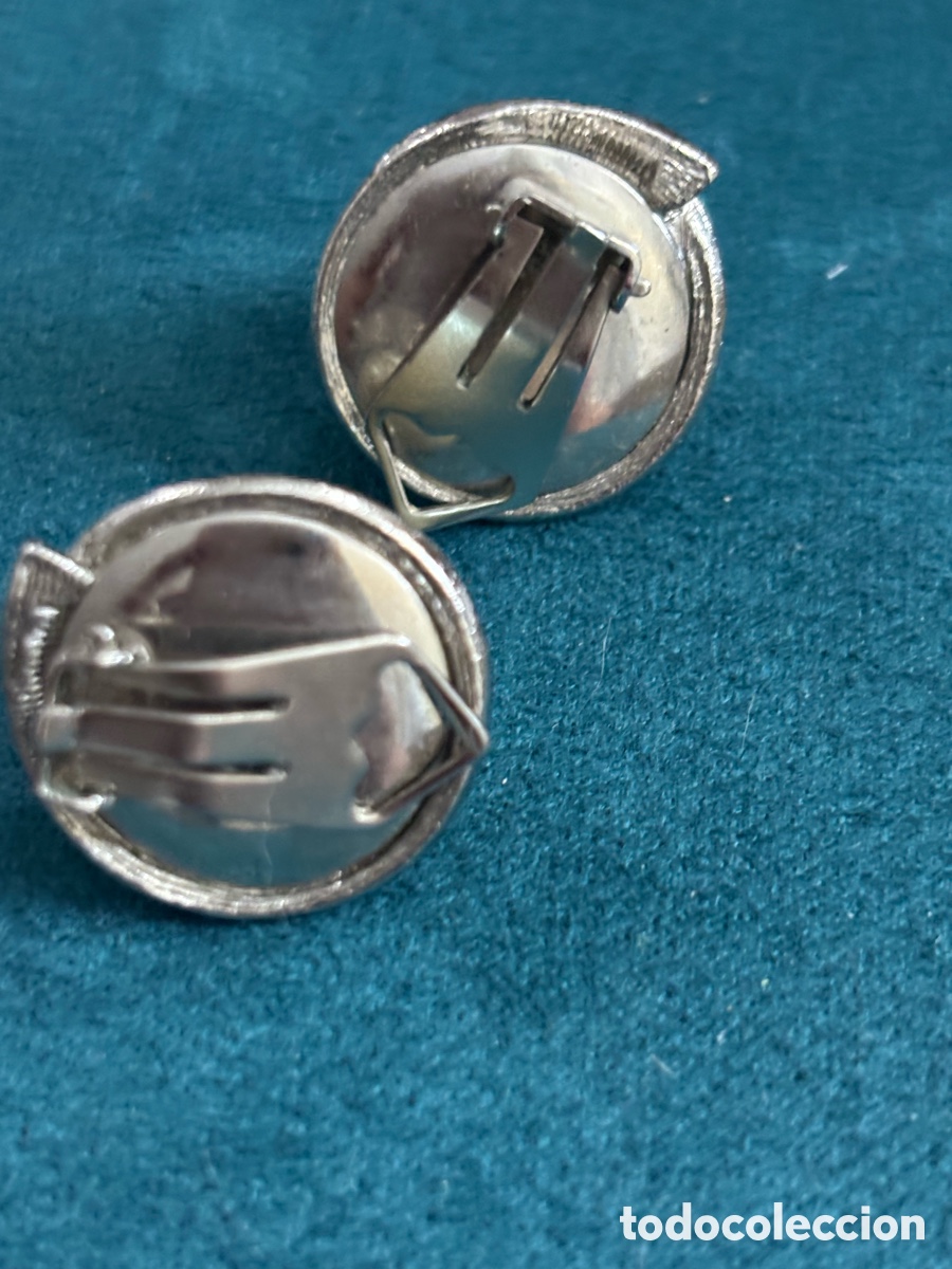 Joyeria: Pendientes plateados cierre de Cl&iacute;p - Foto 2
