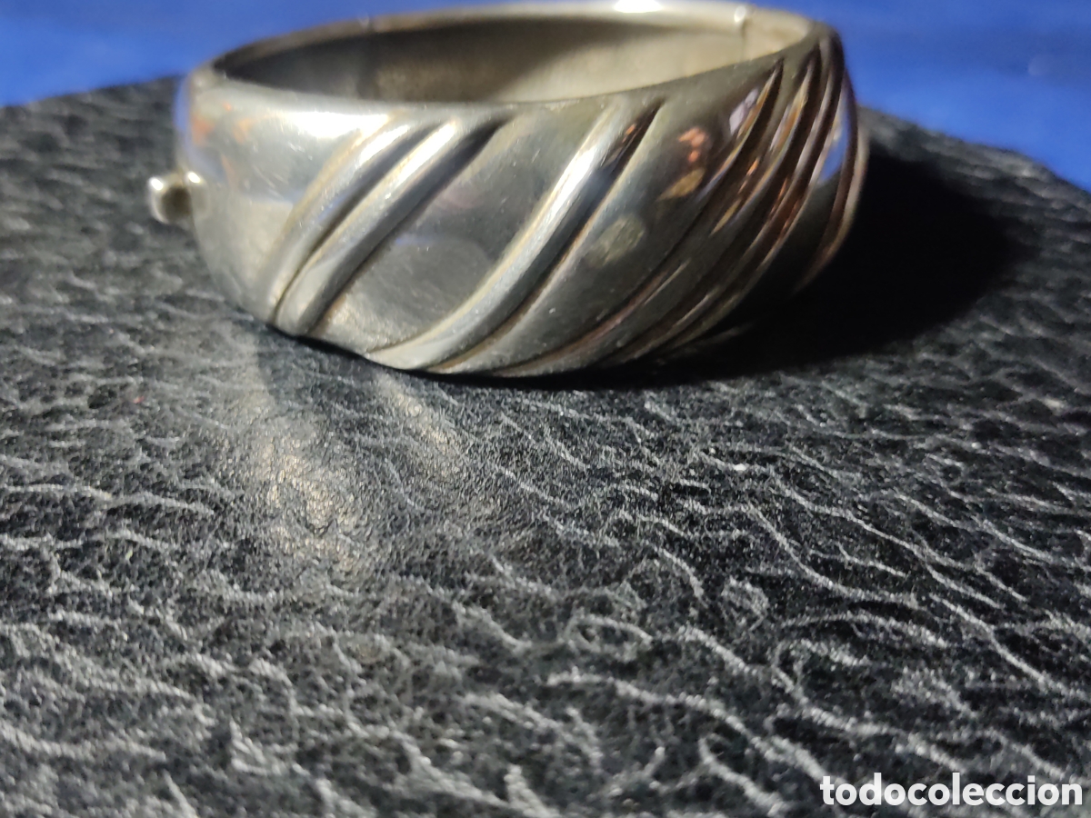 Joyeria: Pulsera plateada con estupendo cierre.Vintage. - Foto 2