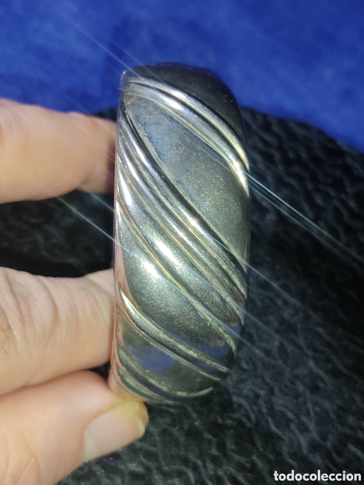 Joyeria: Pulsera plateada con estupendo cierre.Vintage. - Foto 3