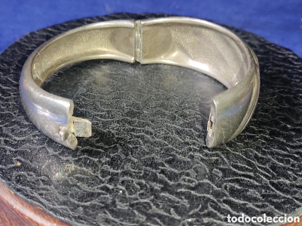 Joyeria: Pulsera plateada con estupendo cierre.Vintage. - Foto 4